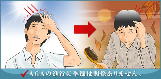【医師が解説】特定の季節でAGAが進行しますか?の画像